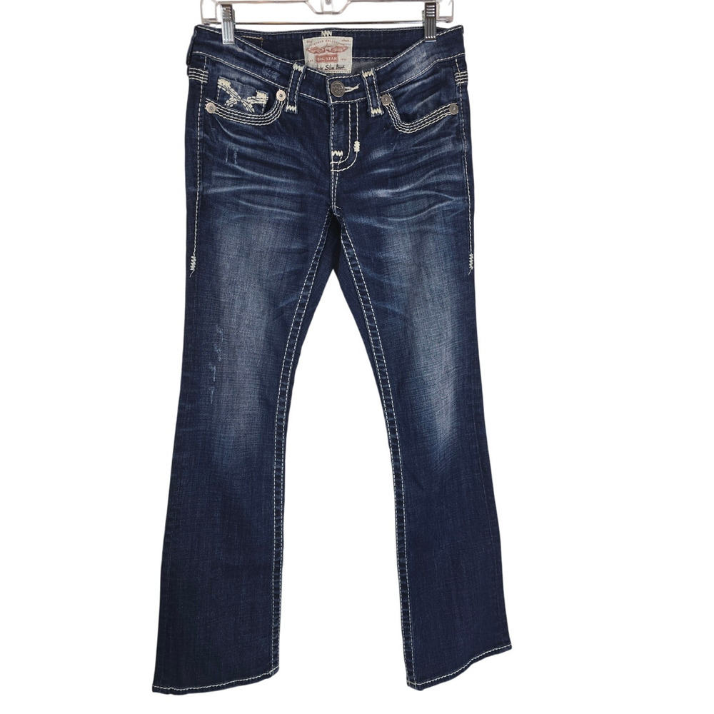 Big Star Distressed Whiskering Livi Bootcut Women's Jeans 27R